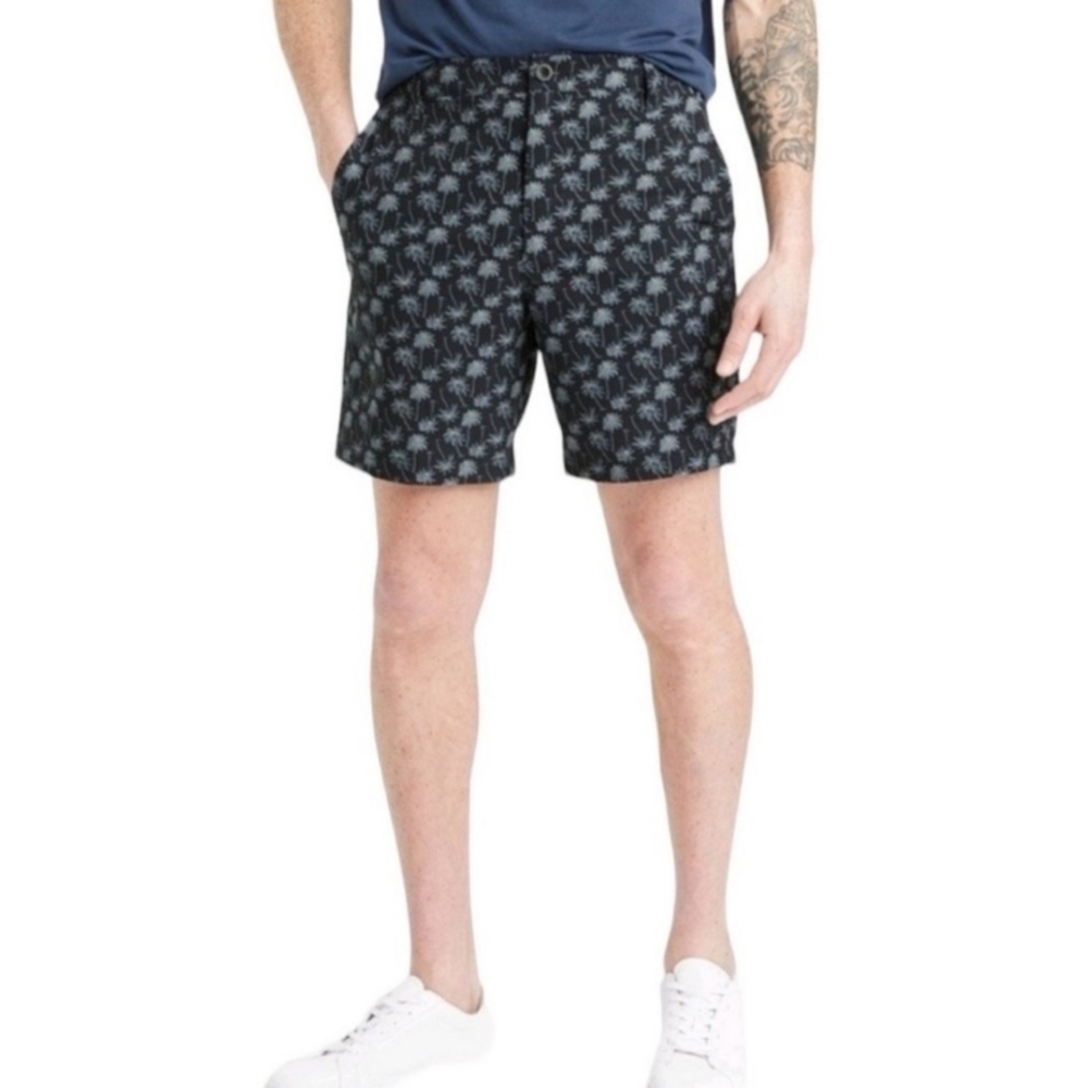 All in Motion Resort shorts Palm tree print Black Size XXL